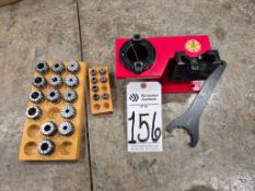 CNC TOOL HOLDER TIGHTENING FIXTURE AND ER COLLET SET WITH WRENCH