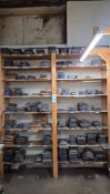 LOT OF CUSTOM LEATHER CUTTING DIES FOR VARIOUS KNIFE MODELS