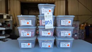 ASSORTED BARK RIVER KNIVES LEFT-HANDED LEATHER SHEATHS