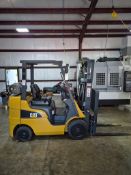CATERPILLAR 2C5000 CUSHION TIRE FORKLIFT - 5,000 LB CAP, K25E LPG ENGINE, RECENTLY REBUILT BY CAT
