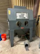 TRINCO MASTER MODEL 48X36/BP DRY BLAST CABINET WITH TRINCO BP DUST COLLECTOR