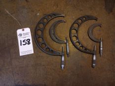 (4) STARRETT NO. 436-4N ASSORTED OUTSIDE MICROMETERS