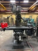 WELLS-INDEX MODEL 847 VERTICAL MILLING MACHINE WITH SONY 2-AXIS DRO AND SERVO TABLE POWER FEED