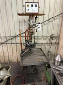 EROMOBIL ERO-220 METAL DISINTEGRATOR ON SM BRAND PTL-16F DRILL PRESS