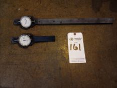 (2) MUELLER GAGES CO. DIAL INDICATOR GROOVE/SNAP GAUGES