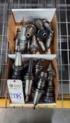 ASSORTED CAT40 CNC TOOL HOLDERS - DRILL CHUCK & COLLET CHUCKS