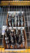 ASSORTED CAT40 CNC TOOL HOLDERS - ER COLLET CHUCKS & ASSORTED TOOLING