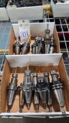 ASSORTED LYNDEX-NIKKEN CAT40 CNC TOOL HOLDERS - ER COLLET CHUCKS & ASSORTED TOOLING