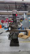 1993 WEBB 5VK CHAMP 5 HP VERTICAL KNEE MILLING MACHINE WITH MAGNESCALE DRO & CHUCK