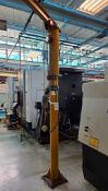 CONTRX B51010 1/4-TON FLOOR-MOUNTED JIB CRANE WITH CM CHAIN HOIST