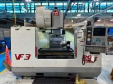2001 HAAS VF-3B VERTICAL MILL W/ 2-SPEED GEARED-HEAD SPINDLE, 20HP VECTOR DRIVE