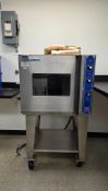 BAKERS PRIDE ELECTRIC CONVECTION COUNTERTOP OVEN ON MOBILE STAND