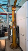 CONTRX B11012 1/2-TON FLOOR-MOUNTED JIB CRANE WITH CM CHAIN HOIST