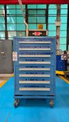 ROLLING MULTI-DRAWER INDUSTRIAL TOOL STORAGE CABINET
