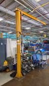 CONTRX 1/4 TON PILLAR JIB CRANE W/ CM MANUAL CHAIN HOIST