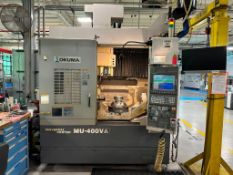 2006 OKUMA MU-400VA CNC MACHINING CENTER W/ RENISHAW NC4TX, FILTERMIST FX-575, CONSEP CONVEYOR