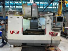 2001 HAAS VF-3B VERTICAL MILL W/ 2-SPEED GEARED-HEAD SPINDLE, 20HP VECTOR DRIVE