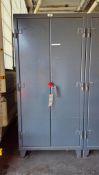 STRONG HOLD HEAVY-DUTY 2-DOOR INDUSTRIAL STEEL STORAGE CABINET