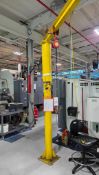 CONTRX CRANES 1/4-TON FLOOR-MOUNTED JIB CRANE WITH CM SERIES 622 1/4-TON MANUAL CHAIN HOIST