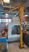 CONTRX B51010 1/4-TON FLOOR-MOUNTED JIB CRANE WITH CM CHAIN HOIST