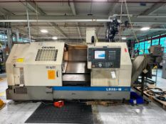 2001 OKUMA LB35 II M HEAVY-DUTY CNC LATHE W/ ROYAL FILTERMIST & CHIP CONVEYOR