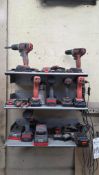 ASSORTED BAUER & BLACK AND DECKER POWER DRILLS