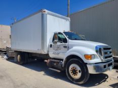 2007 FORD F-750 CAT DIESEL BOX TRUCK - LOST TITLE
