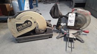 TOOL SHOP & PRO-TECH TABLE CUT OFF SAWS