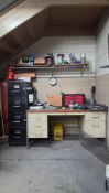 FILE CABINET & WORK DESK COMBO WITH CONTENTS