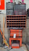 HARDWARE STORAGE BOXES WITH CONTENTS