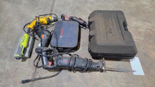 LOT OF ASSORTED POWER TOOLS