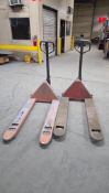 (2) HEAVY DUTY INDUSTRIAL PALLET JACKS