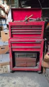 KINGCRAFT MOBILE TOOL CHEST WITH CONTENTS
