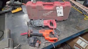 MILWAUKEE & BLACK AND DECKER RECIPROCATING SAWS