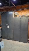 (2) HEAVY DUTY STORAGE CABINETS W/ CONTENTS