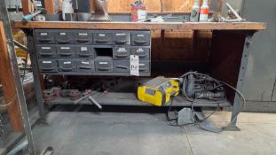 HEAVY DUTY INDUSTRIAL WORKBENCH W/ BUILT IN STORAGE DRAWERS