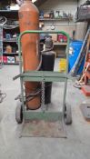 (2) DUAL CYLINDER GAS WELDING CART