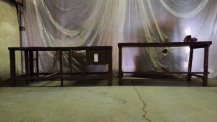 (2) INDUSTRIAL WELDING TABLES WITH WILTON VISE