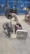 LOT OF (7) ASSORTED FANS