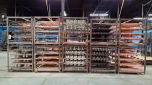 INDUSTRIAL PLATING RACKS AND HOOKS/GRINDER/ AND VICE