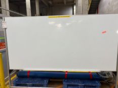 ALUMINUM FRAME ROLLING DOUBLE-SIDED DRY ERASE WHITEBOARD