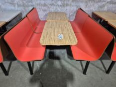 (2) RETRO RESTAURANT BOOTH AND TABLE SETS