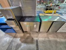 STAINLESS STEEL UTILITY CARTS AND FILING CABINET