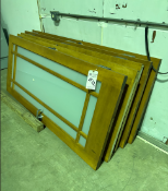 (5) 3' WOODEN DOORS WITH GLASS