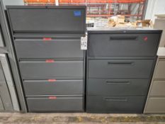 (2) 4 & 5-DRAWER LATERAL METAL FILING CABINETS