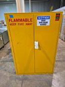 PROTECTOSEAL FLAMMABLE STORAGE CABINET - DOUBLE DOOR, SAFETY YELLOW