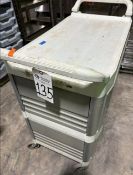 MOLDED PLASTIC ROLLING UTILITY CART