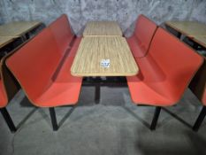 (2) RETRO RESTAURANT BOOTH AND TABLE SETS