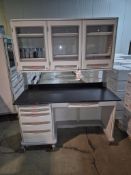METRO STARSYS SXR MODULAR MOBILE WORKSTATION CART WITH OVERHEAD STORAGE