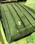 (3) VINYL DUMPSTER LIDS 6’ X 8’